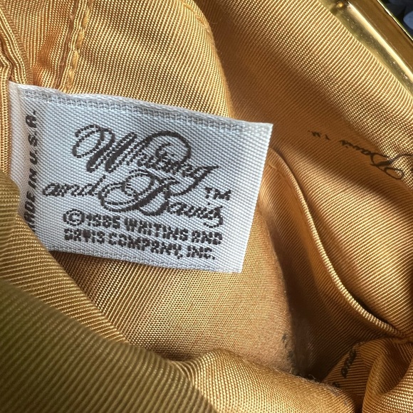 Vintage 1985 Whiting & Davis Gold Metal Mesh Mini Purse - Picture 12 of 14